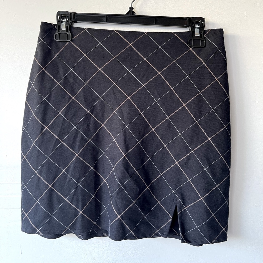 Abercrombie Diamond Stripe Mini Skirt, S
